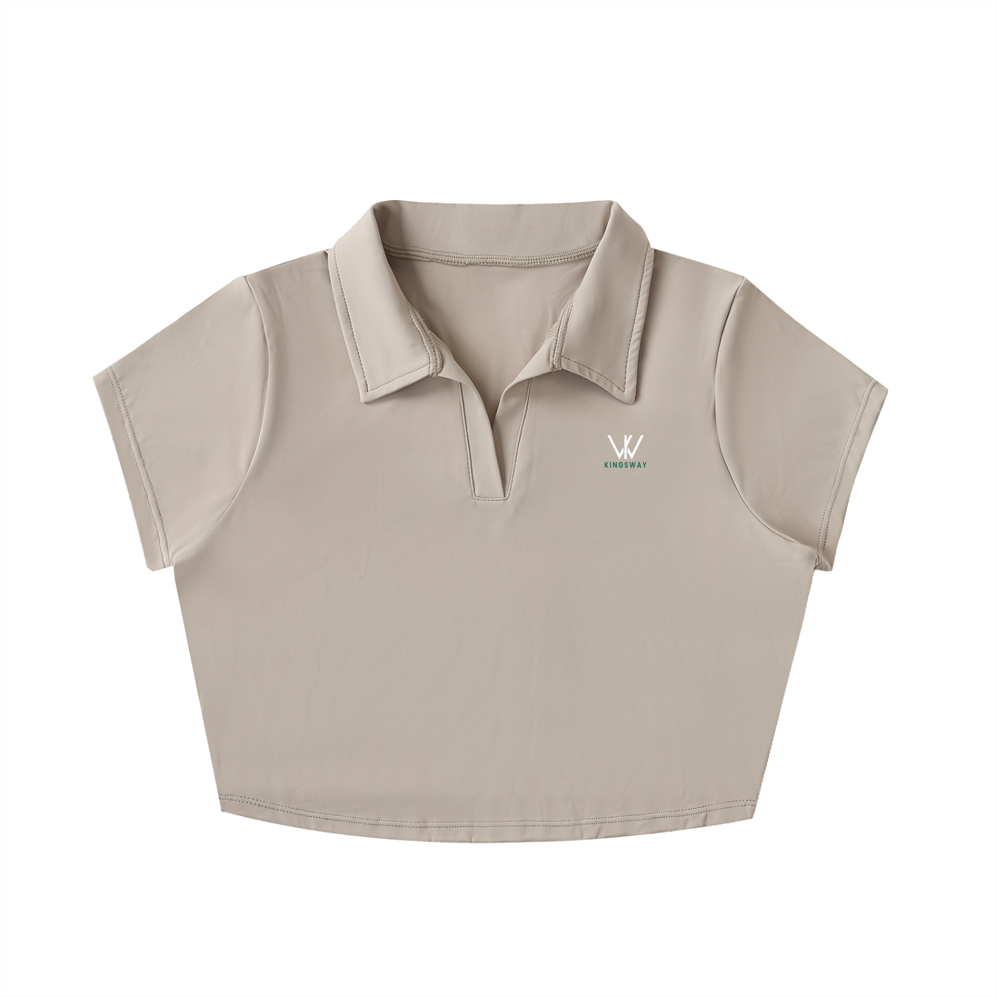 Kingsway V-Neck Lapel Crop Top