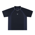 Striped V-Neck Kingsway Jersey - Navy