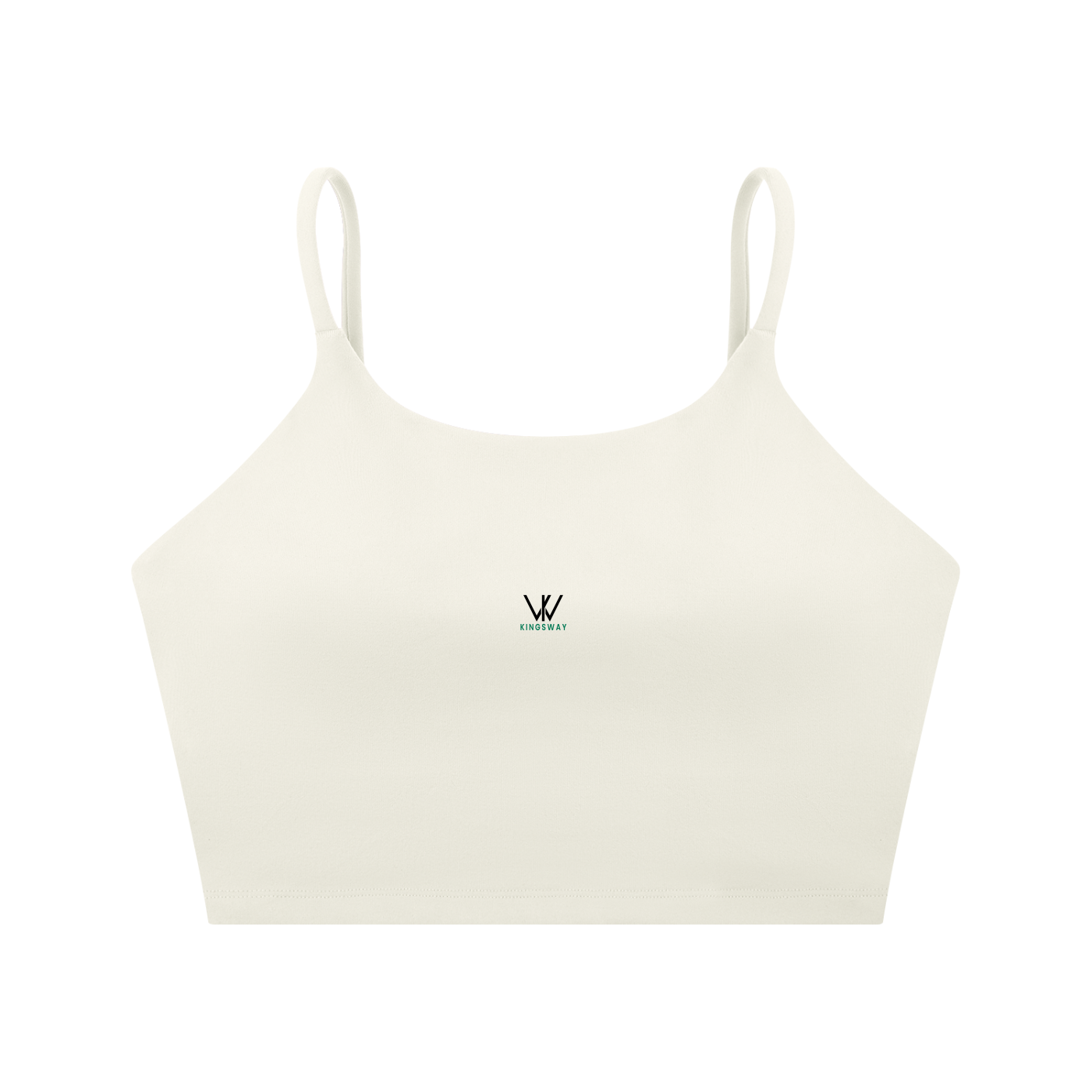 Spaghetti Strap Kingsway Sports Bra - White