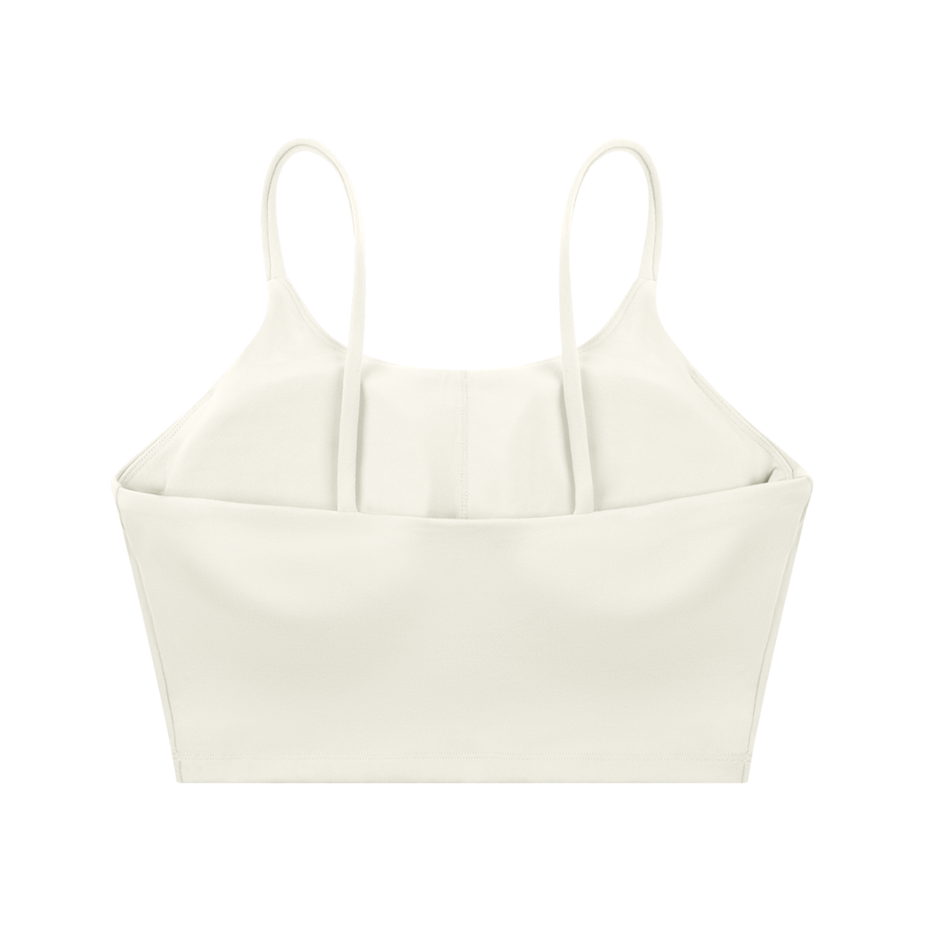 Spaghetti Strap Kingsway Sports Bra - White