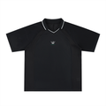 Striped V-Neck Kingsway Jersey - Black