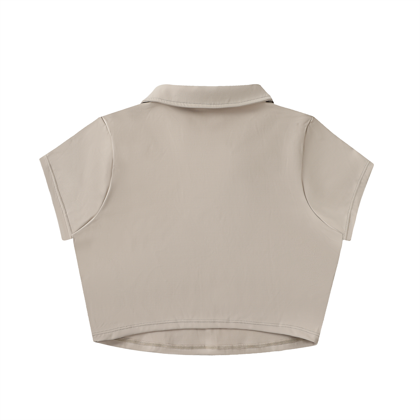 Kingsway V-Neck Lapel Crop Top