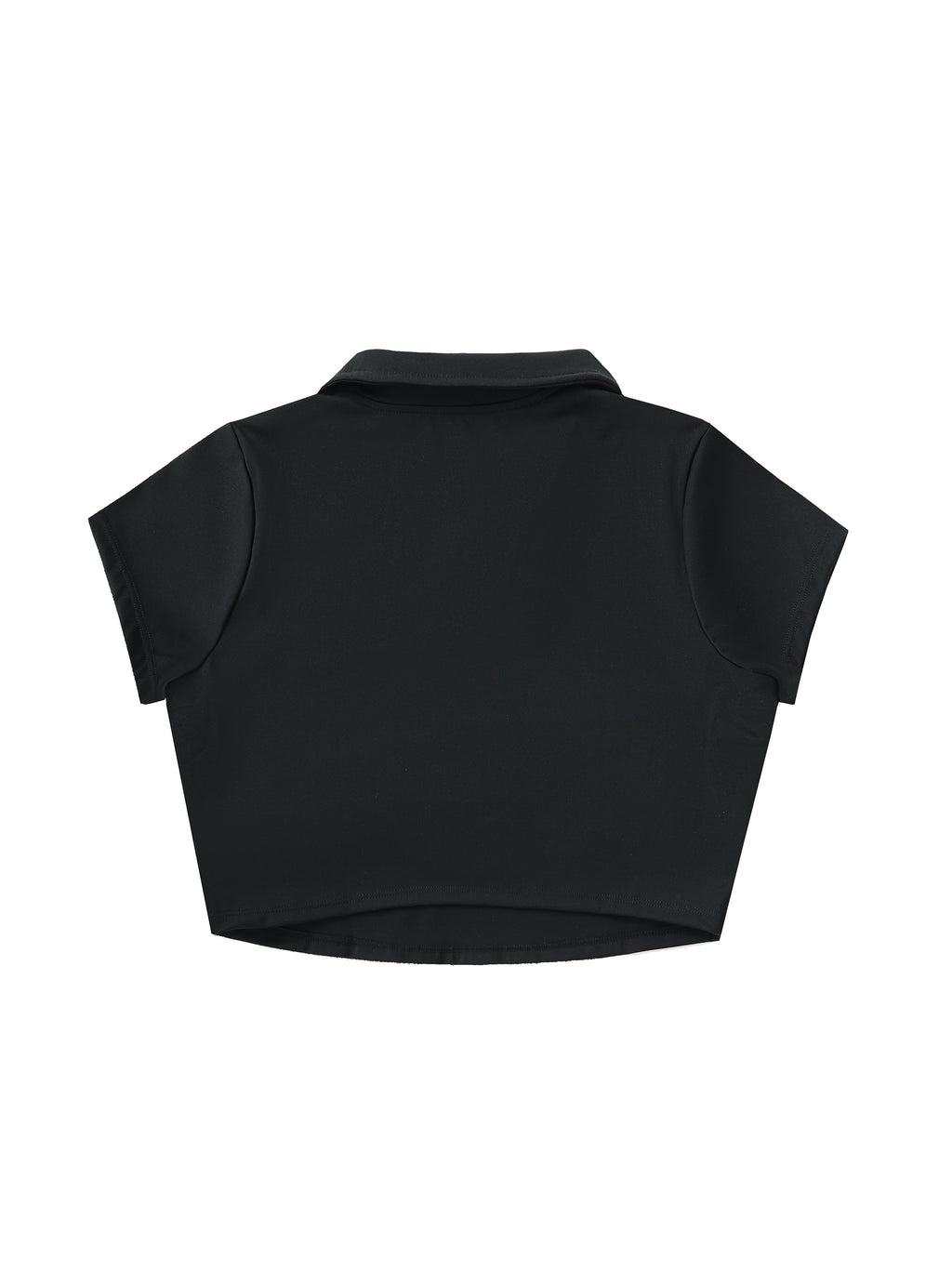 Kingsway V-Neck Lapel Crop Top